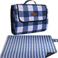 Extra Large Picnic Blanket 80''x 80'' Waterproof Foldable Picnic Mat for Beach, 5-Layer Outdoor Blanket for 6 to 8 Adults,Camping Grass Lawn Park Accessories Couple Park Wedding Registry(Navy Blue)
