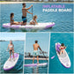 FBSPORT 11FT Premium Inflatable Stand Up Paddle Board with Electric Pump, Yoga Board with SUP Accessories & Carry Bag | Wide Stance, Surf Control, Non-Slip Deck, Leash and Paddle for Youth & Adult