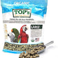 TOP's Parrot Food Pellets Hookbills, Small, Medium, Large Birds - Non-GMO, Peanut Soy & Corn Free, USDA Organic Certified - 1 lb / 453 g