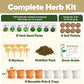 HOME GROWN 𝗣𝗥𝗘𝗠𝗜𝗨𝗠 𝗛𝗘𝗥𝗕 𝗞𝗜𝗧 8 Herb Seeds Garden Kit, Complete Indoor Planter Gift with Basil Cilantro Mint & More, Unique Kitchen Growing Set for Women Men, Birthday Housewarming Present