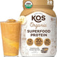 KOS Organic Plant Based Protein Powder, Chocolate Peanut Butter - Delicious Vegan Protein Powder Meal Replacement - Keto Friendly, Gluten Free, Dairy Free & Soy Free - 2.4 lbs, 28 Servings