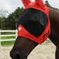 T TEKE Fine Mesh Horse Fly Mask w/Ears, UV Blocking 3D Eye Visor with Extra Fleece Cushioned Forehead, Protection from Insect Pests