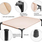 Soft Mesh Elevated Pet Bed for Large Medium Dogs Outdoor Resting Cot with Water-Resistant, Air-Permeable, Cooling and Anti-Skid Portable Dog Bed, Up to 120 lbs, 43.2" L x 31" W x 7.5" H, Beige