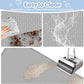 Cat Litter Mat, Extra Large 40" x 28" Silicone Mat Litter Trapping Mat for Scatter Control, Soft on Kitty Paws, Easy to Clean (Gray)