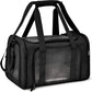 Cat Carriers Dog Carrier Pet Carrier for Small / Medium Cats Dogs Puppies (Up To 15lbs), TSA Airline Approved Small Dog Carrier Soft Sided, Collapsible Waterproof Travel Puppy Carrier -Black