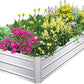 SnugNiture Galvanized Raised Garden Bed 8x4x1FT Outdoor Large Metal Planter Box Steel Kit for Planting Vegetables, Flowers