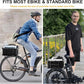Bike Basket Rear with Liner,Waterproof Cover,Cargo Net Large Rear Bike Basket,Heavy Duty Bicycle Rear Basket for Electric Bike, Ebike,Great for Bike Trip,Carrying Grocery,Ball,Dog