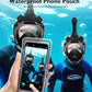 VGKE Full Face Snorkel Mask for Adults, 180 Degree HD Panoramic View Snorkeling Gear with Waterproof Phone Pouch, Anti-Leak & Anti-Fog, Breathe Freely Suitable for Men/Women