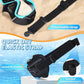 Supertrip Adult Swim Goggles Swimming Goggles with Nose Cover Elastic Fabric Strap Tempered Glass Snorkeling Gear for Adults
