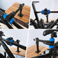 Bike Work Stand – Heavy-Duty Floor Mounted Bicycle Repair Rack with Adjustable Clamp – Rotatable Bike Maintenance Stand for Home & Garage Use