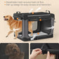 Feandrea Collapsible Dog Crate, 36-Inch Portable Dog Travel Crate for Large Dogs, Oxford Fabric Pet Carrier with 4 Mesh Doors, Handles, Storage Pocket, Water Bottle Holder, Ink Black UPDC019B01