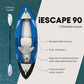 Pelican iESCAPE Inflatable Kayak - Recreational Kayak - Compact, Stable and Fun All in One - for 1 or 2 Person