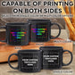 DISCOUNT PROMOS Custom Ceramic Campfire Coffee Mugs 13 oz. Set of 50, Personalized Bulk Pack - Perfect for Tea, Espresso, Cappuccino, Hot Cocoa - Black