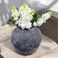 Distressed Charcoal Terracotta Clay Vase