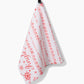 Jingle Bells Geometry Tea Towel