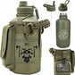 Iron Infidel Battle Bottle - Half Gallon Insulated Water Bottle with Paracord Handle, Large 64 oz Stainless Steel Water Jug with Rugged, Removable Sleeve for Keys, Wallet, & Phone (Live Free 2 Liter)
