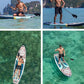 Inflatable Paddle Board 11 '* 34 "* 6" Extra Wide Sup Board, 420lb Capacity Paddle Board for Adults, Suitable for Sea and Lakes, 2+1Family Board