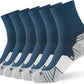 WANDER Men's Athletic Ankle Socks 6-7 Pairs Sports Moisture-wicking Running Basketball Cycling Socks 6-9/10-12/12-14