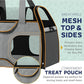 Katziela Rolling Pet Carrier - Airline Compliant with Removable Wheels - TSA Approved for Small Dogs and Cats - Soft FAA Travel Airplane Underseat Wheeled Luggage