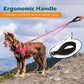 PetBonus Two Point Control Dog Leash, Works with No Pull Harnesses, No Tangle Training Leashes, Soft Padded and Reflective Walking Lead, Converts to Single Lead for Medium Large Dogs (Pink)