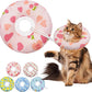 Cat Cone Soft Collar, Adjustable Cat Recovery Collar for Small Medium Large Cats, Cute Donut E Collar After Surgery, Anti-Lick Wound Healing Elizabethan Collar for Kittens (Pink Heart, Large)