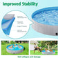 Yaheetech Foldable Dog Pools 71 x 12 Inches Collapsible Hard Plastic Pets Swimming Pool Portable Puppy Bath Tub Cat Shower Pet Wading Pool for Outdoor/Indoor w/Pet Repair Patches, Gray