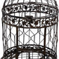 Deco 79 Vintage Metal Free-Standing Birdcage, 14" x 14" x 47", Black