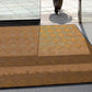 WaterHog Diamond | Commercial-Grade Entrance Mat with Rubber Border – Indoor/Outdoor, Quick Drying, Stain Resistant Door Mat (Medium Brown, 6' x 6')