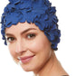 BEEMO Floral Petal Ladies Bathing Swim Cap Women Retro Swim Hat Long/Short Hair