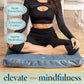 Florensi Meditation Cushion - Comfortable Floor Pillow - Traditional Tibetan Meditation Pillow with Beautiful Velvet Cover - Large Floor Cushion Seating for Adults - Premium Yoga Buckwheat Bolster