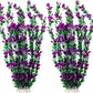 20.47 Inch Tall Aquarium Plants – Large Lifelike Artificial Fish Tank Decorations, 2 Pcs Fish Tank Plants Plastic，Durable & Safe for Freshwater/Saltwater Aquariums (Purple (Style C))