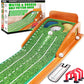 CHAMPKEY Professional Hazard Golf Putting Green Come with Golf Putting Gates and Putting Mirror - Progressive Slope Tech and Noise Reduction Tech Golf Putting Mat