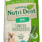Nylabone Nutri Dent Dog Dental Chews, Natural Teeth Cleaning Treats & Breath Freshener for Dogs, Fresh Mint Flavor, Mini (78 Count)