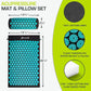 ProsourceFit Acupressure Mat and Pillow Set for Back/Neck Pain Relief and Muscle Relaxation, Large - Gray/Gray