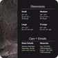 UnHide Floof Pet Bed - Small (23" x 8") - Extra Soft Dog Bed - Removable Faux Fur Cover - Machine Washable - Helps Ease Pet Anxiety & Provides The Perfect Sleep - Charcoal Charlie