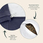 Retrospec Sedona Zafu Meditation Cushion Filled w/Buckwheat Hulls - Yoga Pillow for Meditation Practices - Machine Washable 100% Cotton Cover & Durable Carry Handle, Round