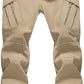 TACVASEN Men's Winter Pants 9 Pockets Fleece Snow Hiking Pants Water-Resistant Warm Softshell Thick Tactical Pants