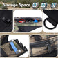 SUNYA Archery Hip Quiver for Arrows. Includes 3 Tubes Arrow Holder, Accessories Pockets and Waist Belt. Fit for Compound and Recurve Bow Practice.