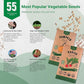 55 Vegetable Seeds Variety Pack - 35,600+ Non-GMO Heirloom Seeds for Planting Vegetables and Fruits in Individual Seed Packets, Home Garden Seeds for Hydroponic, Indoor and Outdoors Gardening