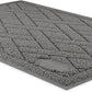 Pawkin Cat Litter Mat, Patented Design with Litter Lock Mesh, Extra Large, Durable, Easy to Clean, Soft, Fits Under Litter Box, Litter Free Floors, Gray