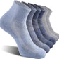 CelerSport 6 Pack Men's Ankle Socks with Cushion, Sport Athletic Running Socks