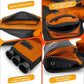 SUNYA Archery Hip Quiver for Arrows. Includes 3 Tubes Arrow Holder, Accessories Pockets and Waist Belt. Fit for Compound and Recurve Bow Practice.