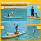 Starcity 11'*34"*6" Blow Up Paddle Board, Inflatable Paddle Board,Paddle Board,Spacious and Stable, Anti Slip and Easy to Operate, Large Size Suitable for Single Person/Family/Pet Use.