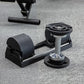 SNODE AD80 Drop Proof 80 lbs Adjustable Dumbbell Set -Adjustable Weights with Cast Iron Plates and Cradle, Knurled Handle, Fast Adjust, Compact Home Gym Equipment for Bench & Press