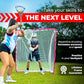 Velocity - Lacrosse Goal - Portable Steel Frame with Black Net, Perfect for Youth and Adult Training, Backyard Design