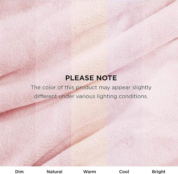 Bedsure Bedding Fleece Blanket for Girls and Boys - Soft Cozy Cute Small Throw Blankets for Travel, 43x55 Inches, Pink