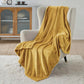 Bedsure Fleece Throw XL Blanket Yellow - 300GSM Soft Lightweight Plush Cozy Blankets for Bed, Sofa, Couch, Travel, Camping, 50x70 inches