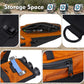 SUNYA Archery Hip Quiver for Arrows. Includes 3 Tubes Arrow Holder, Accessories Pockets and Waist Belt. Fit for Compound and Recurve Bow Practice.