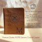Personalized passport holder for travel- Premium genuine Leather passport Cover with Monogram, Name, Date, and Photo - Made in USA customized gifts for Women, Men, and family