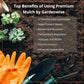 Premium Brown Wood Mulch for Landscaping, Gardens, Lawns, Potting Media, and Potted Plants (0.2 CF - 4.8 L - 5 QTS)